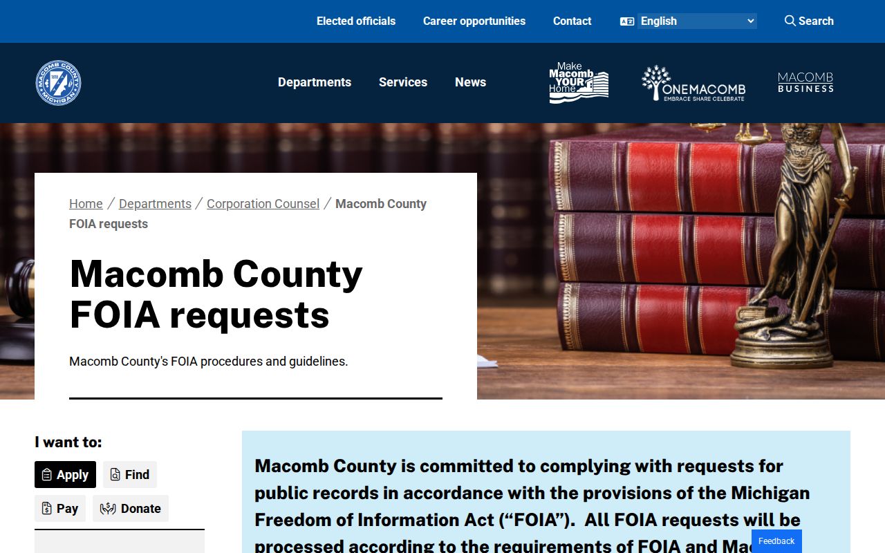 Washington Township neighbors Macomb County FOIA requests