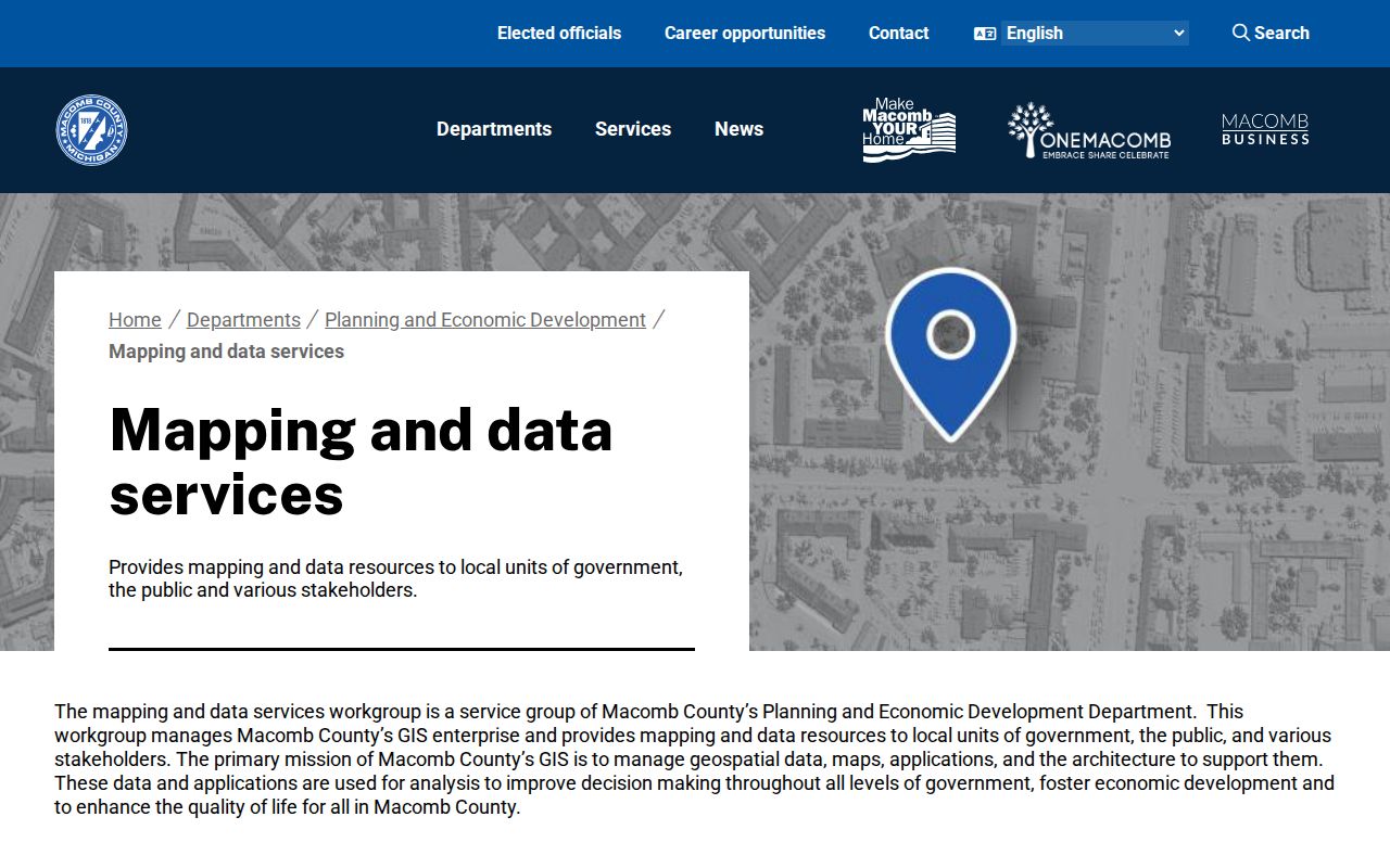 Washington Township neighbors Macomb mapping and data services